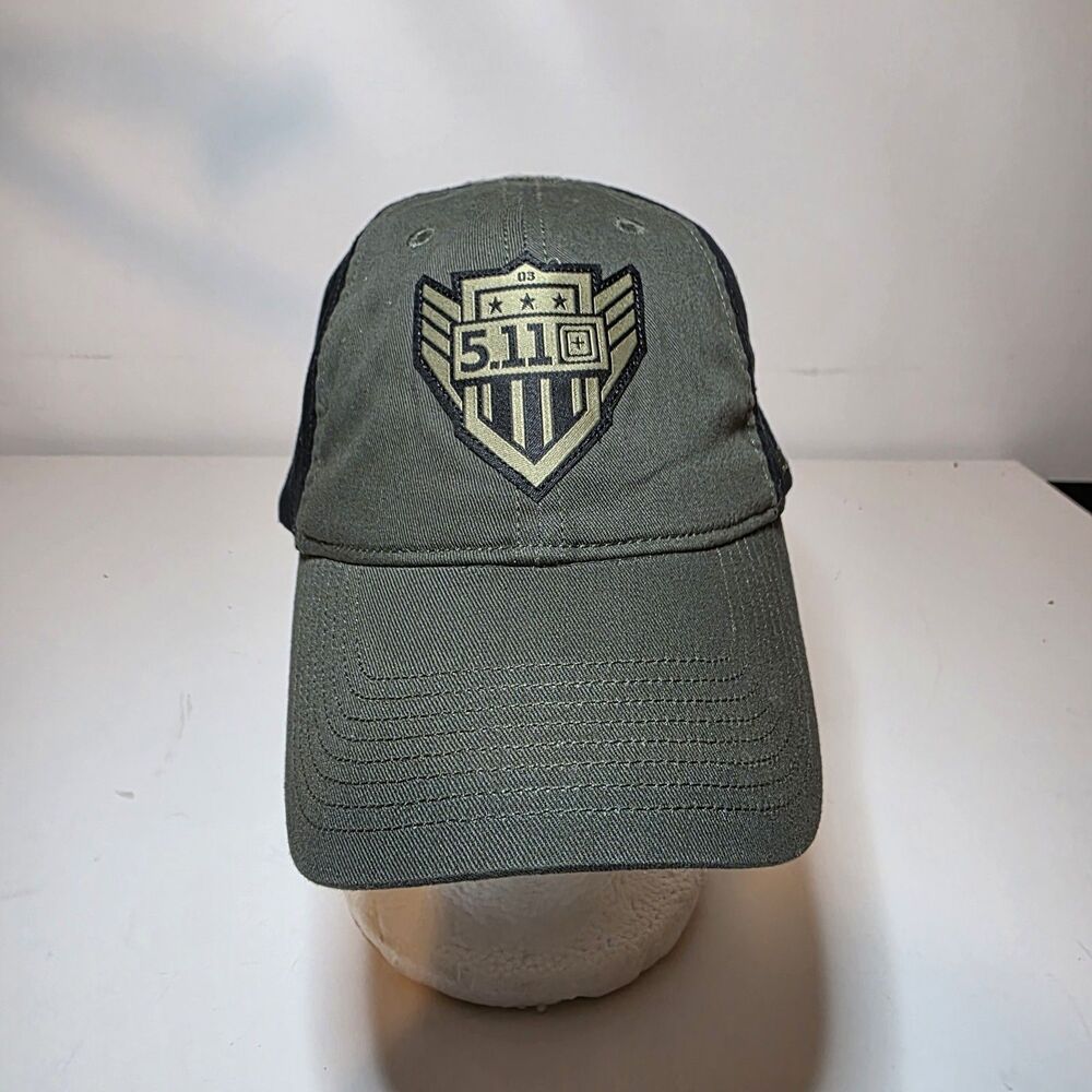 5.11 Tactical 2017 Tundra Olive / Black Strapback Hat Patch Embroidered Baseball